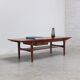 Large coffee table with magazine rack by O.M.F., 1960s