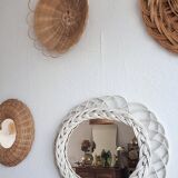 Rattan mirror 33x41cm