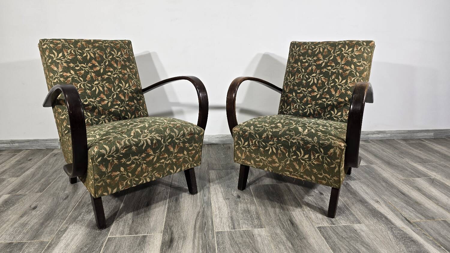 Set of Vintage Armchairs by Jindrich Halabala