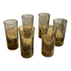 Verres tubes en verre soufflé fumée