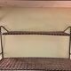 Wall shelf, metal and rattan