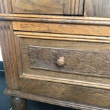 Antique wardrobe with mirror