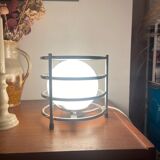 70s lamp chrome and opaline