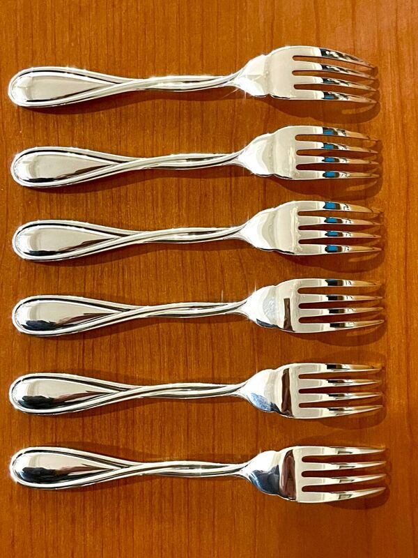 Christofle Galéa , couverts à poisson ,6 fourchettes ,6 couteaux