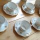 Antique coffee or tea service in fine porcelain from the 1930s.