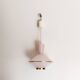UFO suspension, vintage glass ceiling light, pink and gold