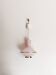 UFO suspension, vintage glass ceiling light, pink and gold