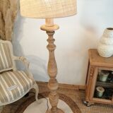 Vintage wooden floor lamp