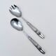 Christian Dior salad servers with 925 sterling silver handles, Italy