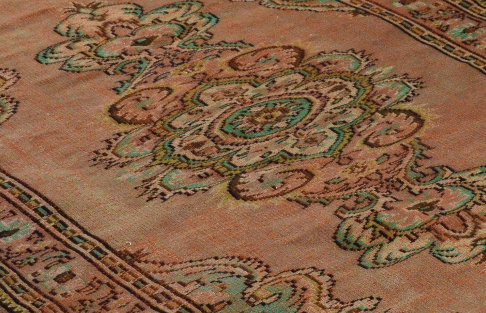 Anatolian handmade vintage rug 255 cm x 168 cm