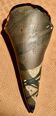 Vase bouquet cornet with abstract decoration modernist, signature to identify