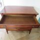 Louis XVI-style sideboard - 1 drawer - fluted legs - mahogany - solid wood