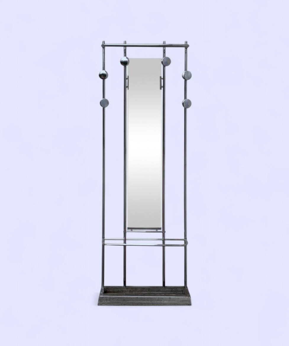 Chrome-plated aluminum entrance locker, 1950s