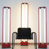 3 floor lamps Zerbetto Flli. model "DUO" designed by Boccato, Gigante and Zambusi in 1978