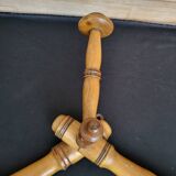 Antique extendable wall coat rack, accordion, 9 hooks.