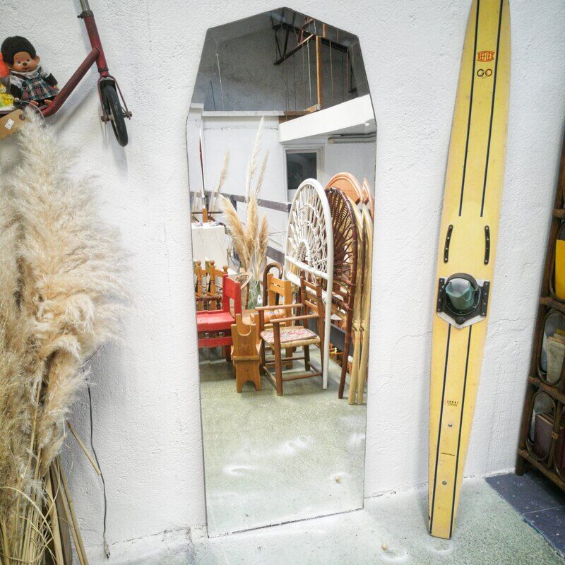 Large beveled mirror 163x58cm