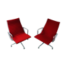 Paire de fauteuils Charles Eames édition Vitra EA 116 pivotants