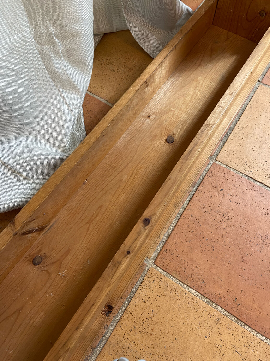 Authentic fir farm bench