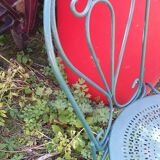3 wrought iron garden chairs