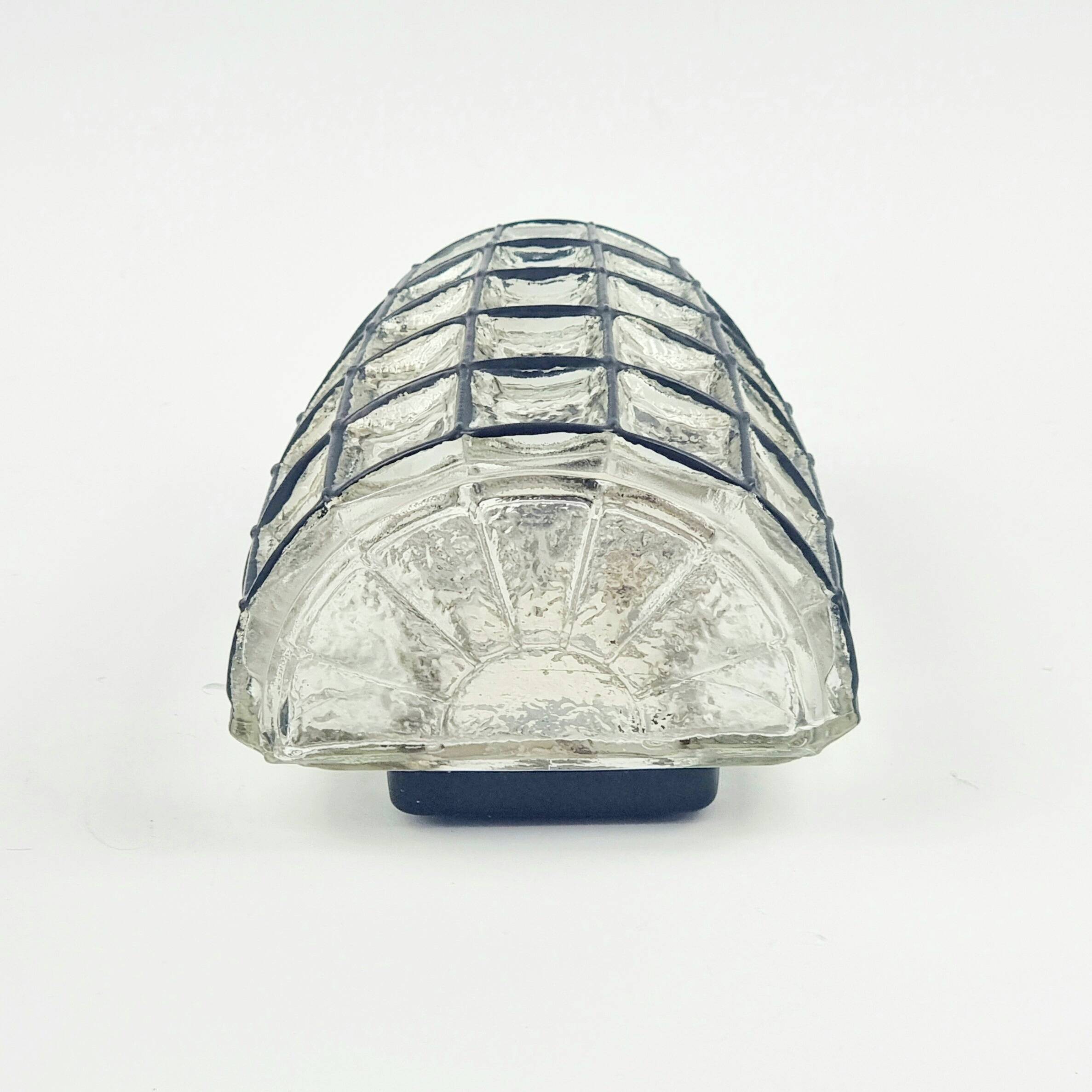 Applique murale en verre de style mid-century moderne de Limburg, Allemagne, années 1970.