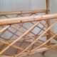Vintage rattan magazine rack