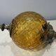 Murano amber glass and brass pendant lamp, Italy 1960s