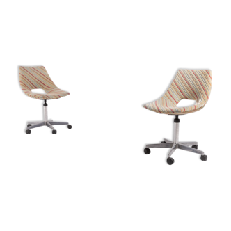 Pair of Italian office chairs by Augusto Bozzi for Saporiti 1970