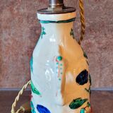 Old vintage ceramic lamp foot signed Asia China Japan