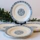 8 flat plates Salins Terre de Fer model François I