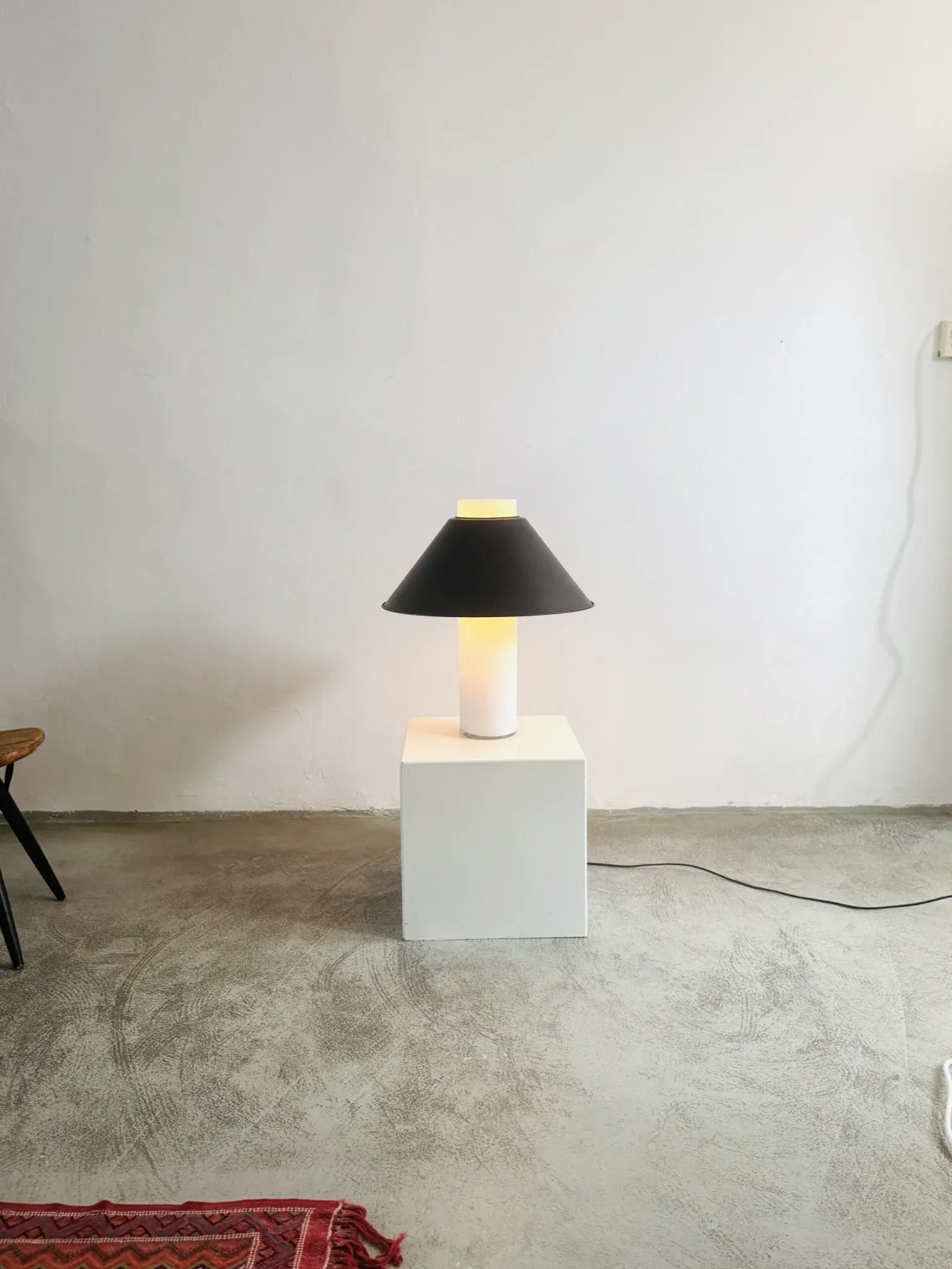 Lampe de table A-858 par Glashütte Limburg, Allemagne, années 1960.