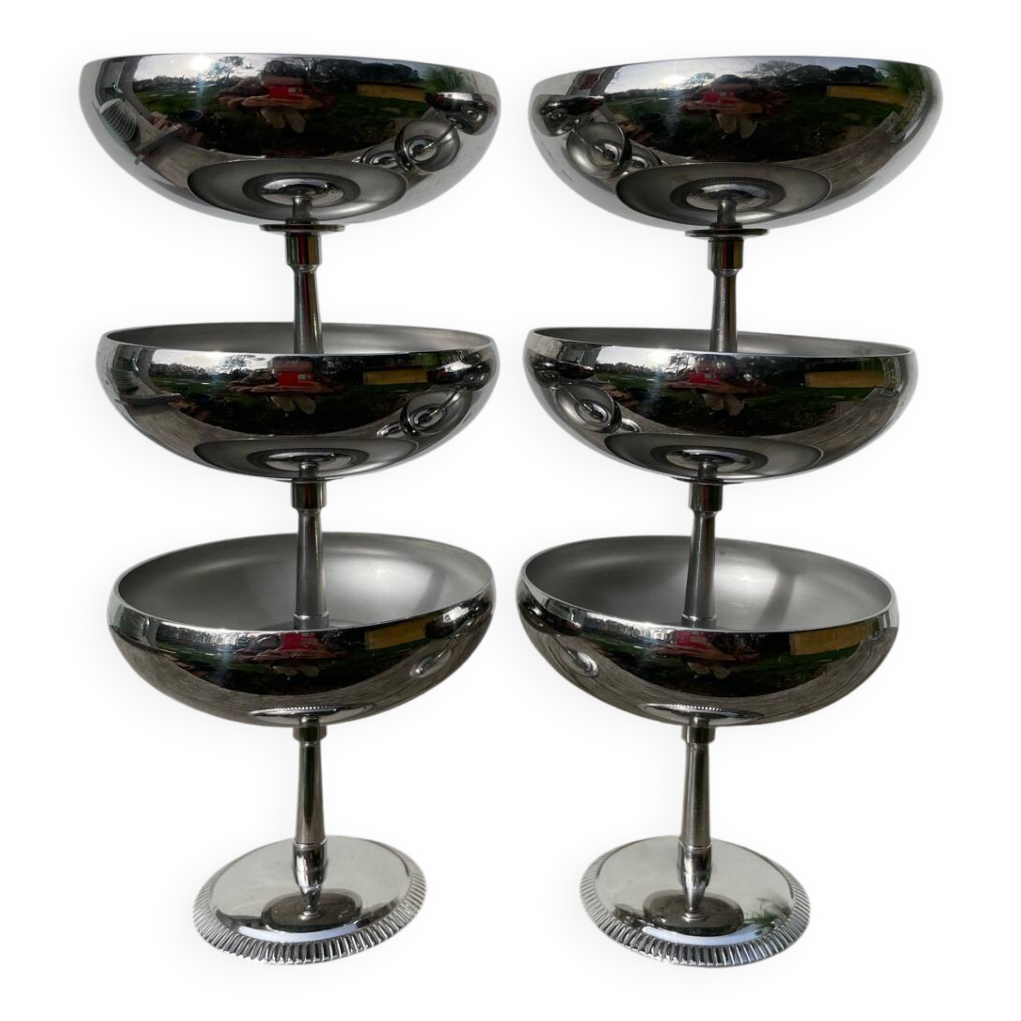 6 coupelles / coupes en inox Remy Letang
