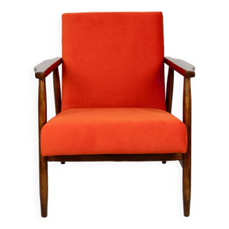 Fauteuil orange vintage comme Fox, 1970,