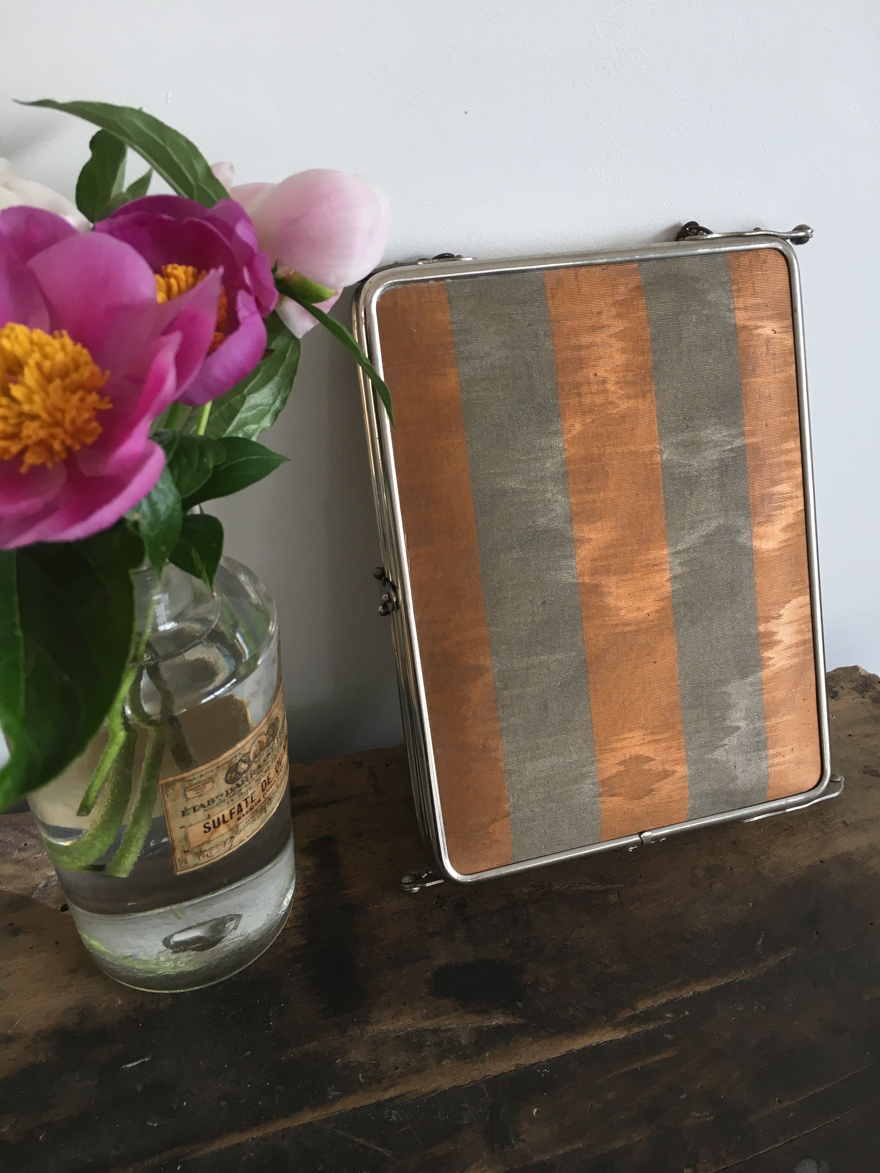 Barber vintage triptych mirror 24x60cm