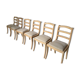 Chaises Louis Philippe barrettes pieds sabres