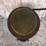 Fifth wheel side table violin wood vintage waffle tray