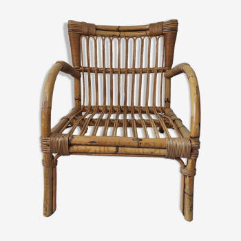 Rattan armchair