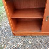 Meubles vitrine des années 50 bois et vitres