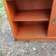 1950s wood and glass display cabinet