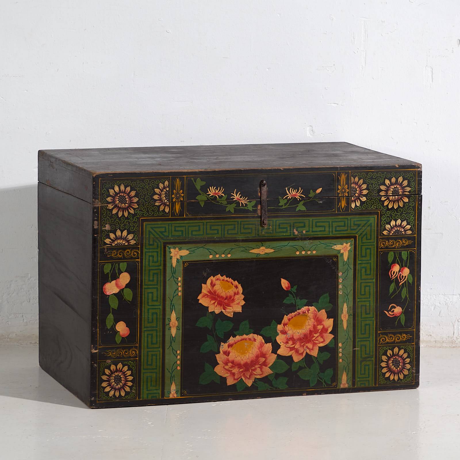 Malle d’opéra originale aux tons verts (Chine, vers 1900) #32