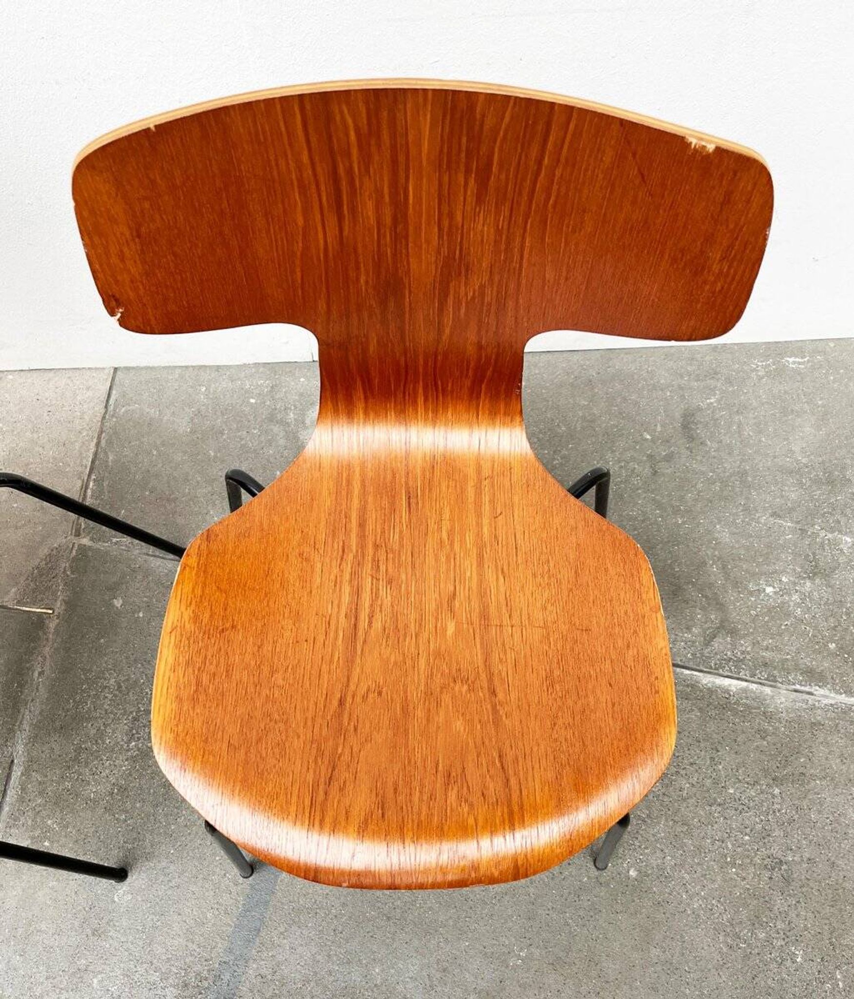 Mid-Century stackable chairs model 3103 Hammer by Arne Jacobsen for Fritz Hansen, Denmark, 1960s, set of 7.