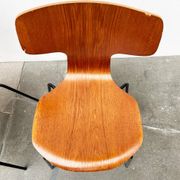 Mid-Century stackable chairs model 3103 Hammer by Arne Jacobsen for Fritz Hansen, Denmark, 1960s, set of 7.