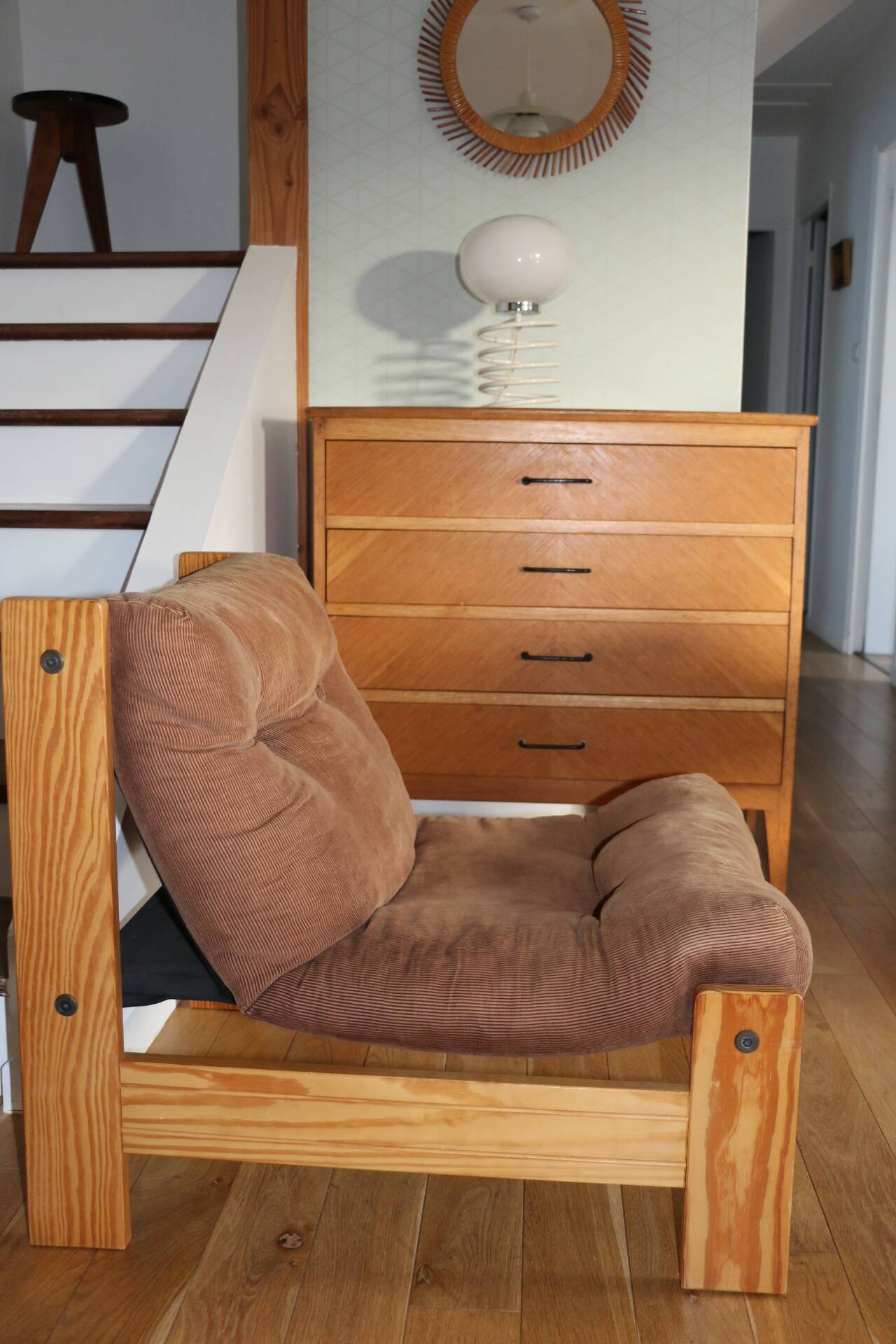 Pair of ingo maurer "spring" lamps