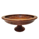 Tazza standing fruit cup in magnifying glass wood