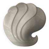 Vintage ceramic shell vase