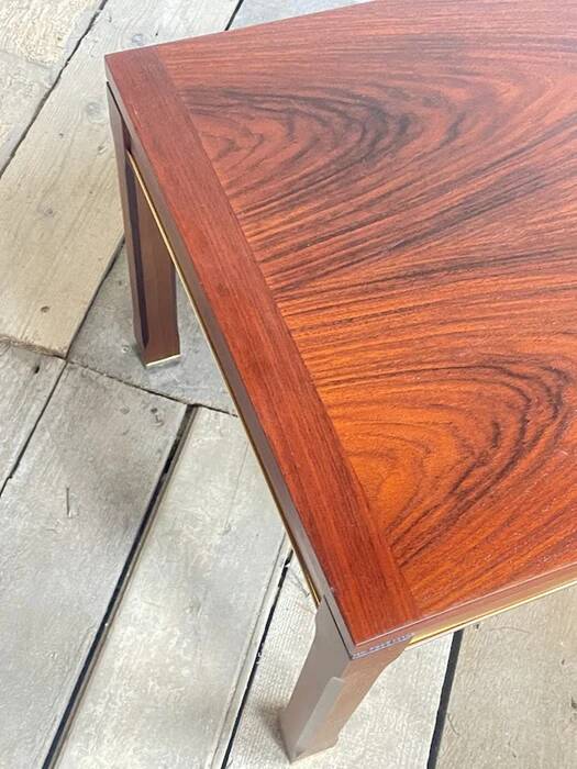 Modern Mahogany and Brazilian Rosewood Side Table Sweden circa 1960s