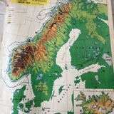 Old school map Scandinavian States