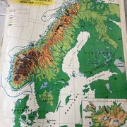 Old school map Scandinavian States