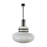 Opal glass suspension lamp by Peill and Putzler, circa 1970