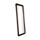 Full-length rectangular mirror in dark wood