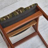 1960s, set of 4 Danish dinning chairs, solid teak wood, original condition.